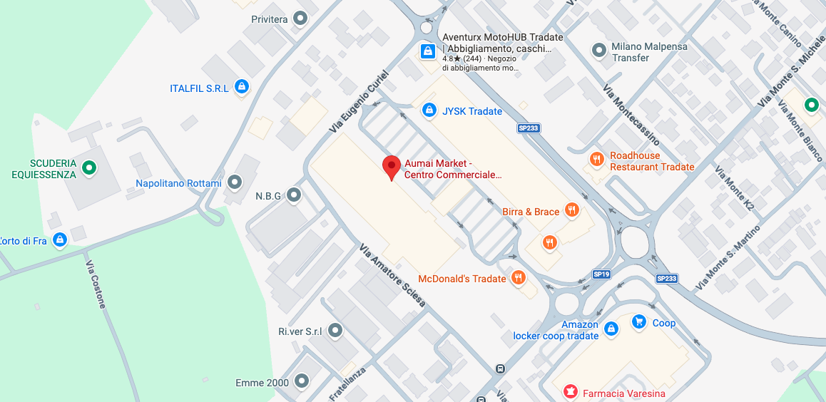 Posizione del negozio Aumai a Tradate su Google Maps